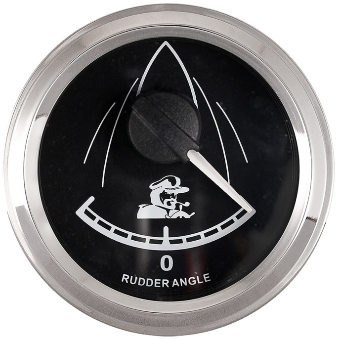 Указатель положения руля (Аксиометр) 52 мм черн/нерж (10252242)